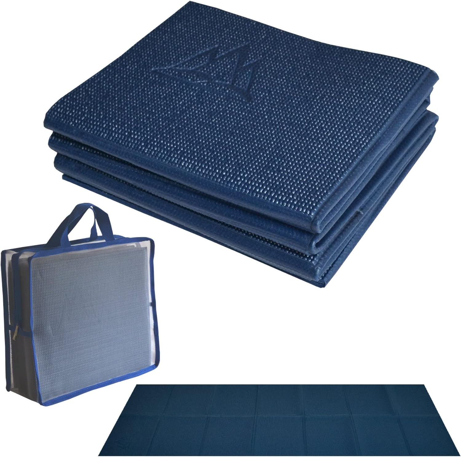 Khataland YoFoMat - Ultra Thick Best Foldable Yoga Mat with Travel Bag, Extra Long 72-Inch, Free From Phthalates & Latex