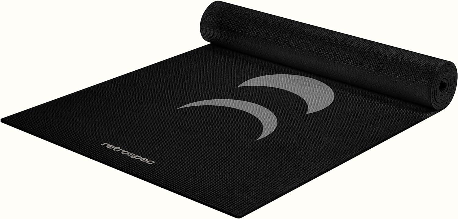 Retrospec Pismo Yoga Mat w/Nylon Strap for Men & Women - Non Slip Exercise Mat for Yoga, Pilates, Stretching, Floor & Fi...