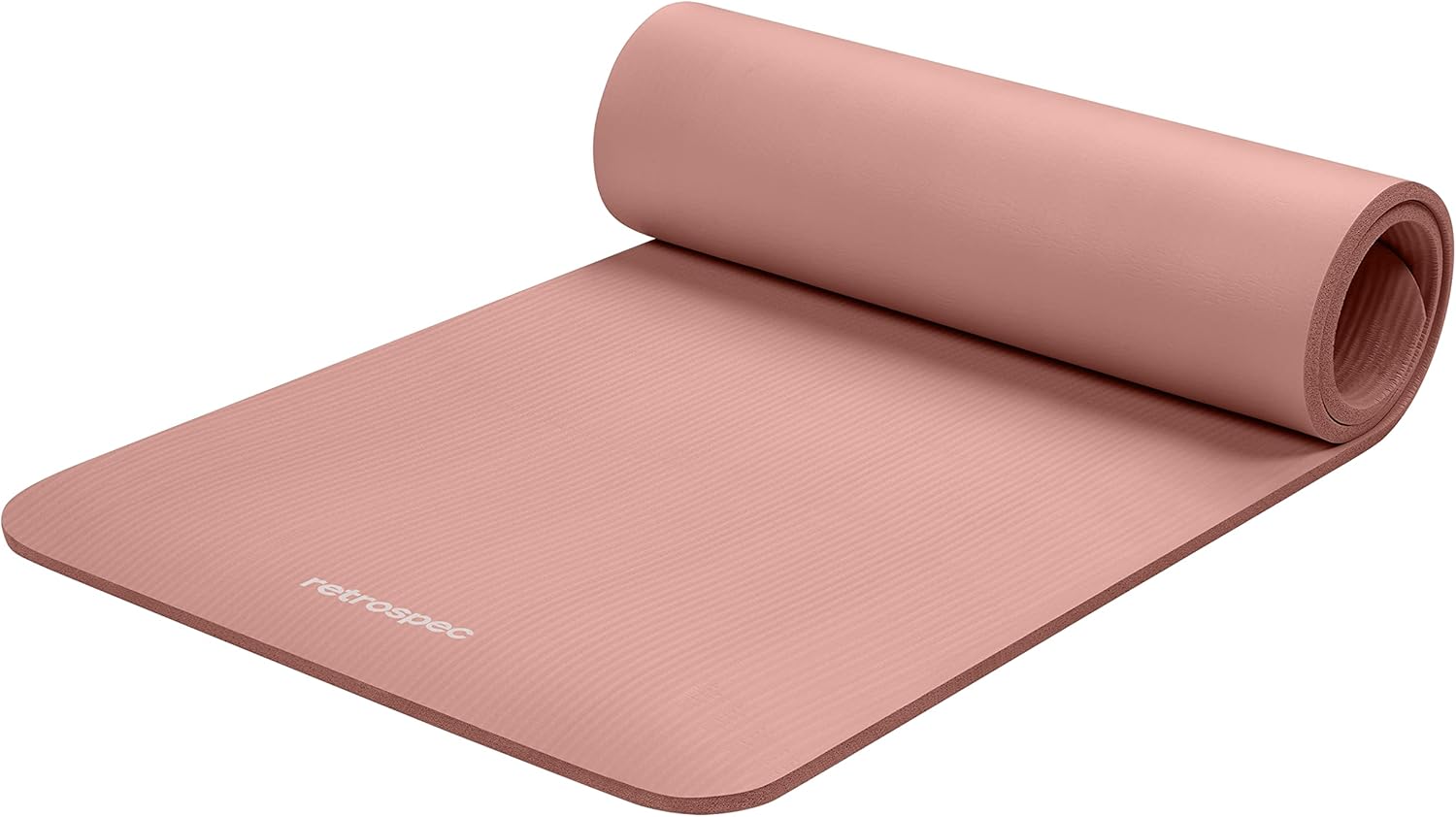 Retrospec Solana Yoga Mat 1/2" Thick w/Nylon Strap for Men & Women - Non Slip Exercise Mat for Yoga, Pilates, Stretching...